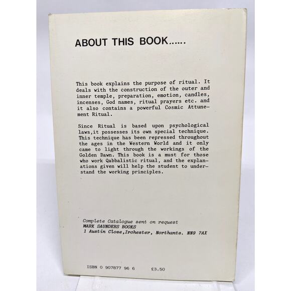 Vintage - Ritual Its Power and Purpose - Cassiopeia Rich 1986 - First UK Edition - Picture 4 of 5